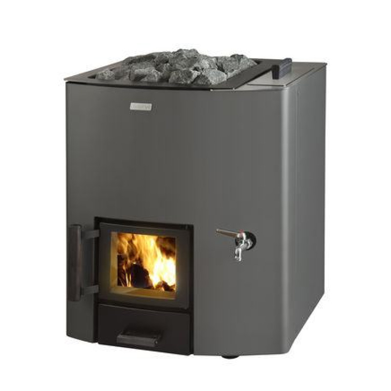 Fatüzelésű szaunakályha - NARVI NC 20 VS víztartállyal