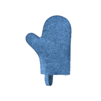 Szaunakesztyű, szürke