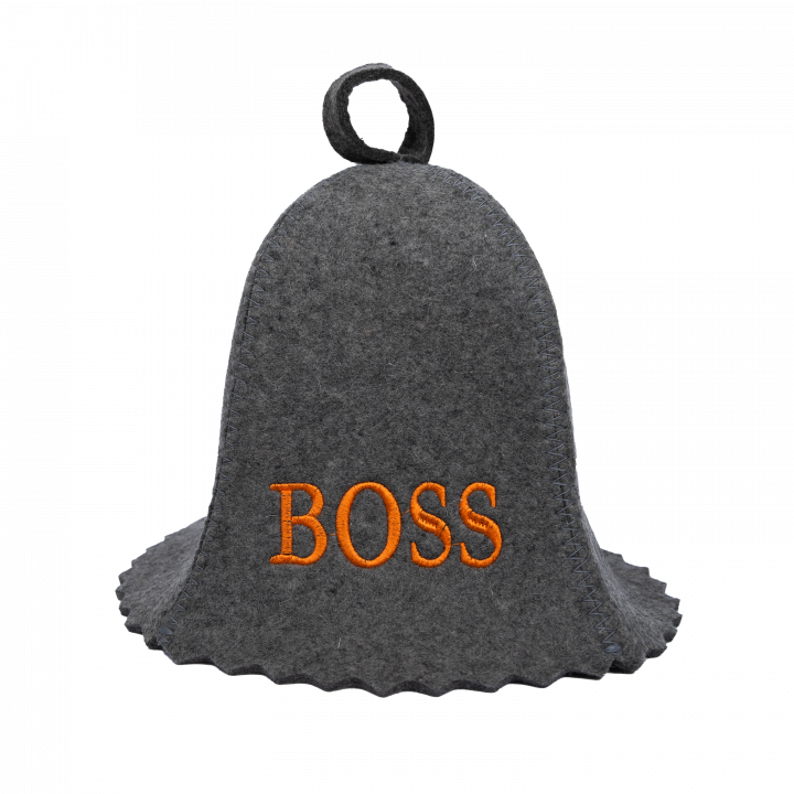 Szauna sapka - BOSS, szürke