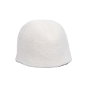 Szauna sapka - fehér, gyapjú - 0
