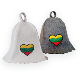 Szauna sapka - litván szív 