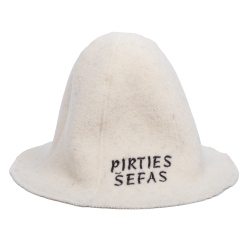 Szauna sapka - PIRTIES ŠEFAS, fehér