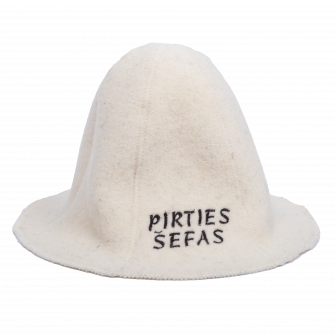 Szauna sapka - PIRTIES ŠEFAS, fehér