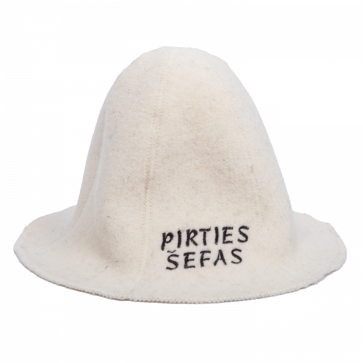 Szauna sapka - PIRTIES ŠEFAS, fehér