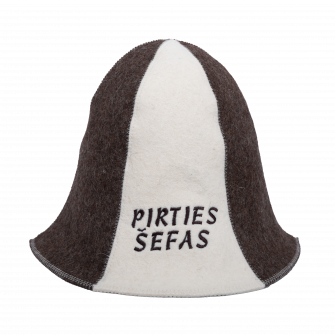 Szauna sapka - PIRTIES ŠEFAS, csíkos