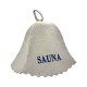 Szaunasapka - SAUNA, kék felirattal