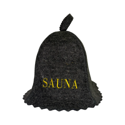 Szauna sapka - SAUNA, szürke 