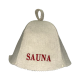 Szaunasapka - SAUNA, piros betűkkel