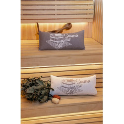 Szaunapárna, szürkésbarna 