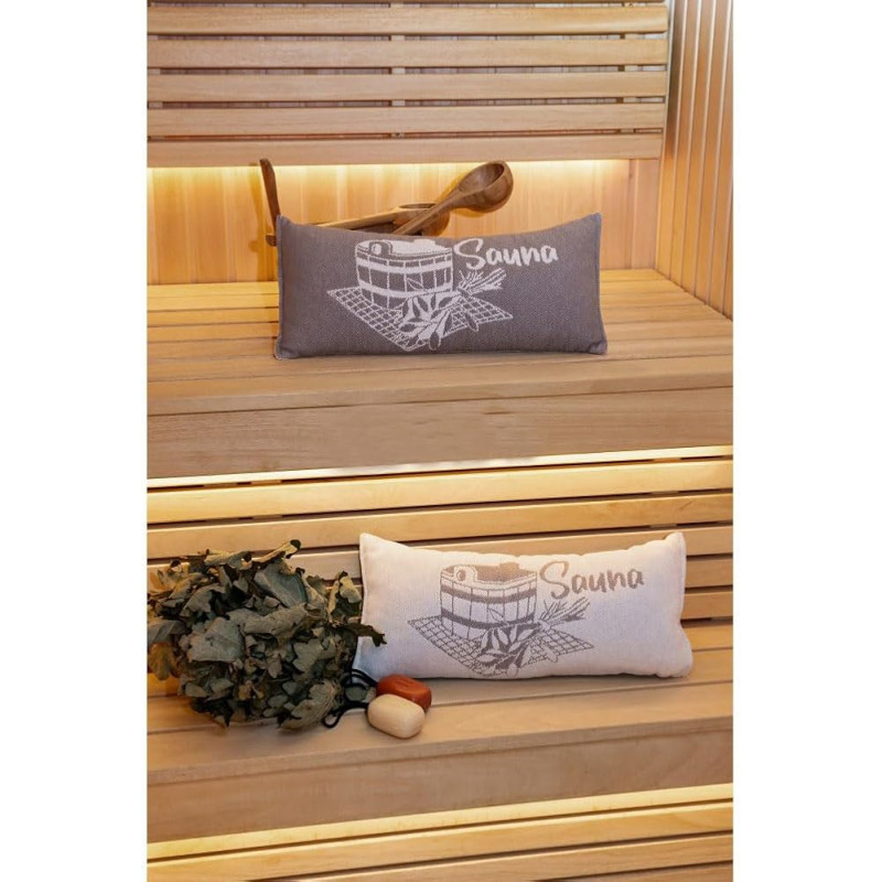 Szaunapárna, szürkésbarna