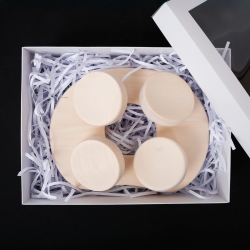 Szauna párna szaunához, díszdobozban, nyárfa  Szauna párna szaunához, díszdobozban, nyárfa