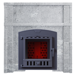 GEFEST kályhaportál, Szappankő  GEFEST kályhaportál, Szappankő