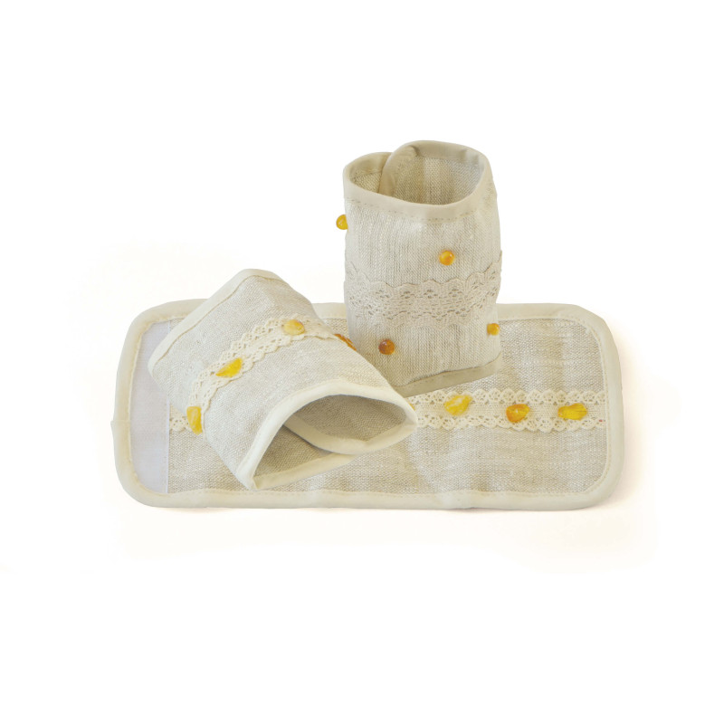 Borostyánsárga karszalagok