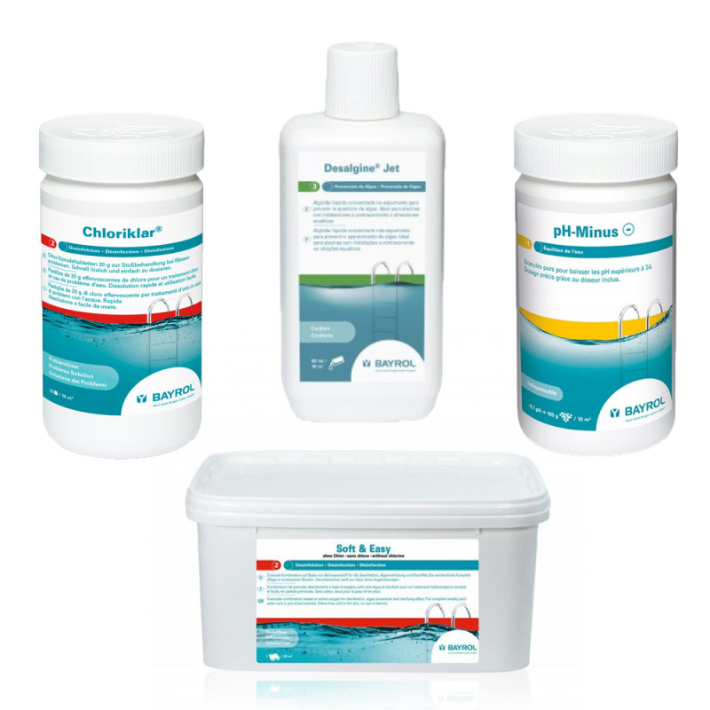 Klórmentes karbantartó készlet, kazettás szűrővel ellátott medencékhez