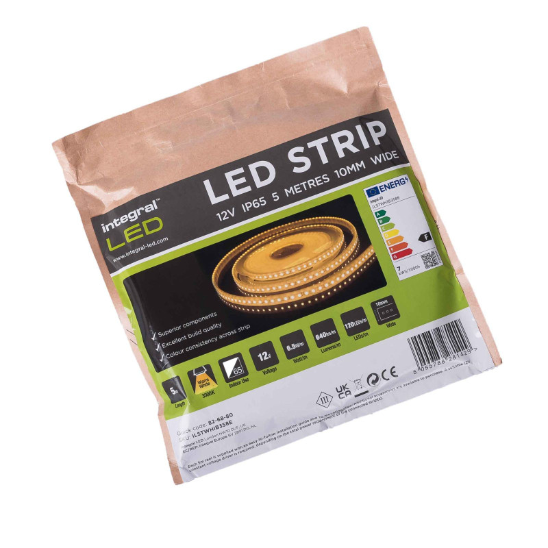 Meleg fehér fényű LED 12V