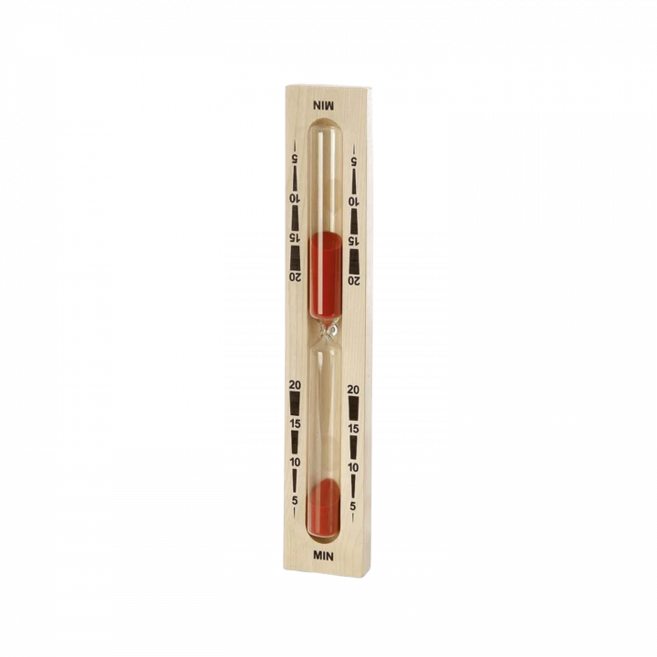 Homokóra szaunához - 20 perc, piros