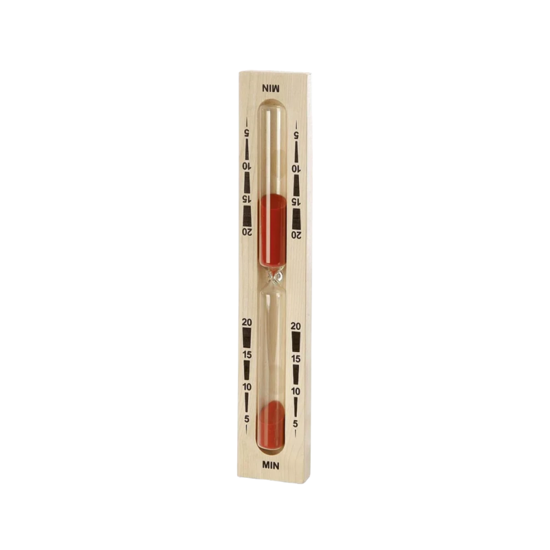 Homokóra szaunához - 20 perc, piros