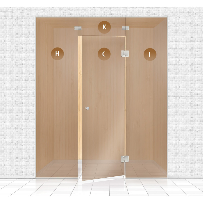 Szauna üvegfal, AD TYPE 1