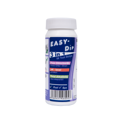 Easy-Dip 3 az 1-ben víztesztcsíkok, pH/CL/BR/lúgosság tesztelésére 