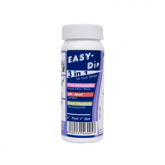 Easy-Dip 3 az 1-ben víztesztcsíkok, pH/CL/BR/lúgosság vizsgálathoz, 50 db