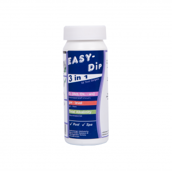 Easy-Dip 3 az 1-ben víztesztcsíkok, pH/O2/lúgosság vizsgálathoz, 50 db