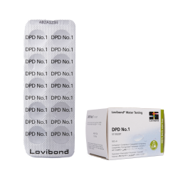 DPD 1 vízvizsgáló tabletták, fotométeres, klór- és brómtartalom-meghatározáshoz, 10 tabletta 