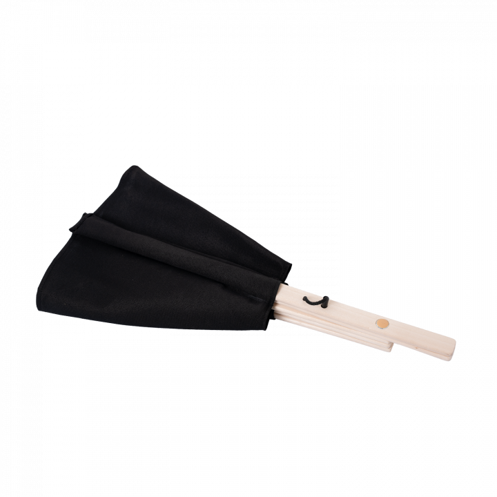 Textil szauna ventilátor, fekete
