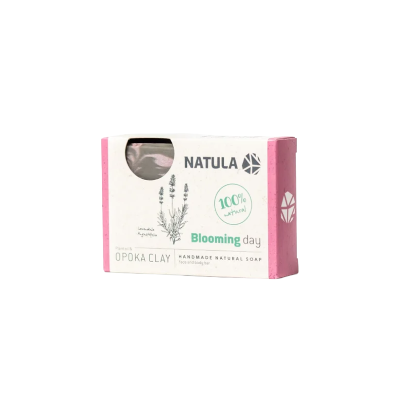 NATULA arc- és testszappan opoka sziklával és levendulával 100g