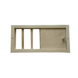 Szellőzőrács zsaluval 