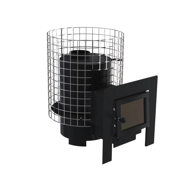 Fa tüzelésű szauna kályha - VILPRA GRANNUS-8-LV külső tűzhellyel