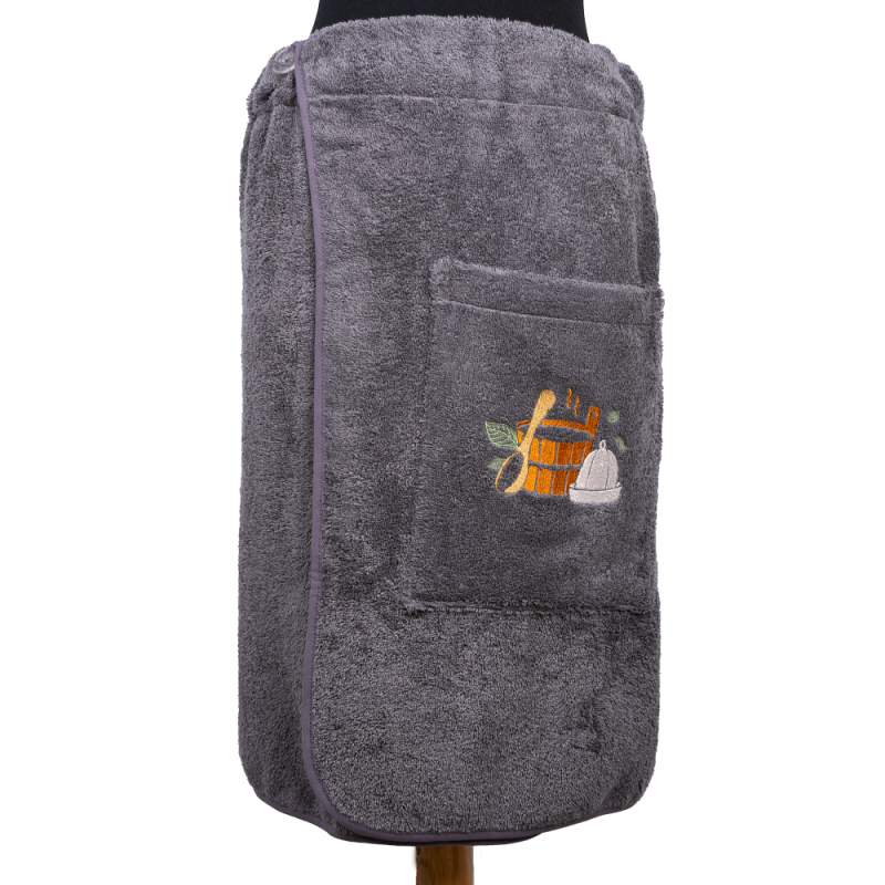 Férfi szauna kötény - SZÜRKE