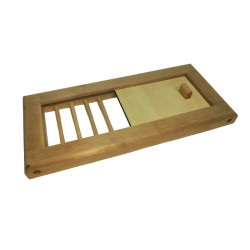 Szellőzőrács szeleppel, árnyékolókkal 