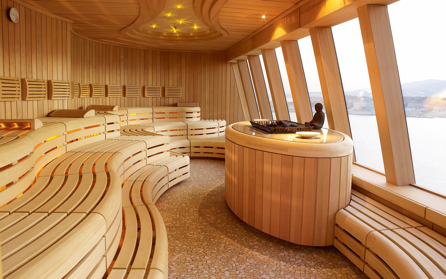 AIDA Cruises üvegszauna AIDA Cruises Glass Sauna